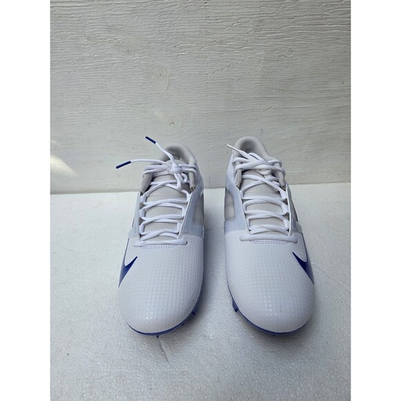 Men's Size 9 Nike Alpha Menace 4 Pro White Royal Blue Football Cleats FD7037-103 - Picture 5 of 7